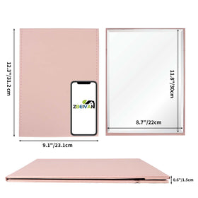 ZBEIVAN pink PU leather cover adds style and durability