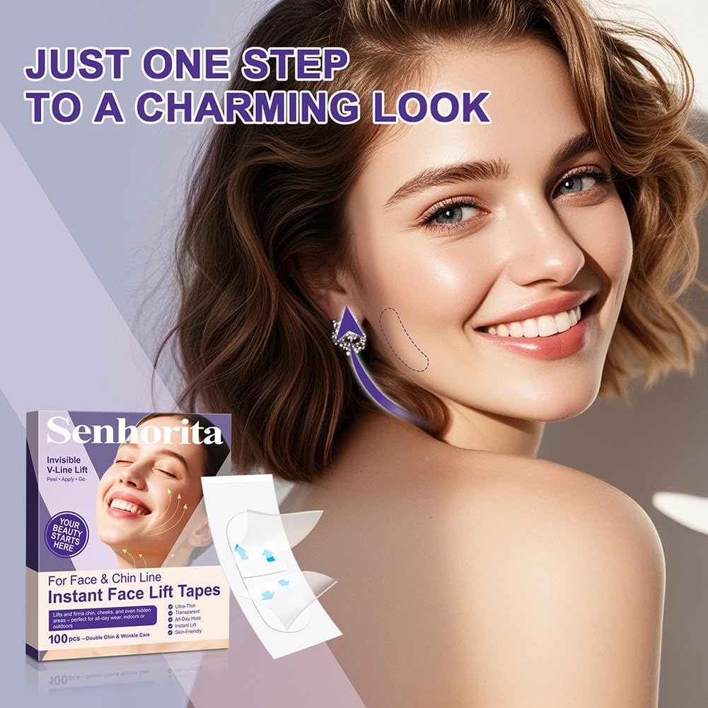 Zcotsu Face Lift Tape creates a subtle V-face effect for a defined profile.