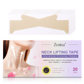 Zcotsu Invisible Neck Tape pack and compact case for on-the-go lifting.