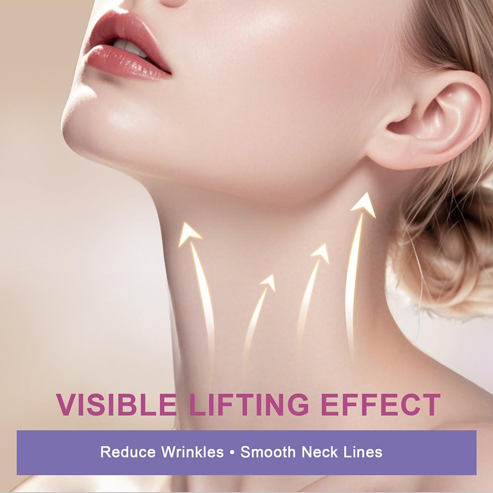 Zcotsu Invisible Neck Tape strip being applied under jawline.