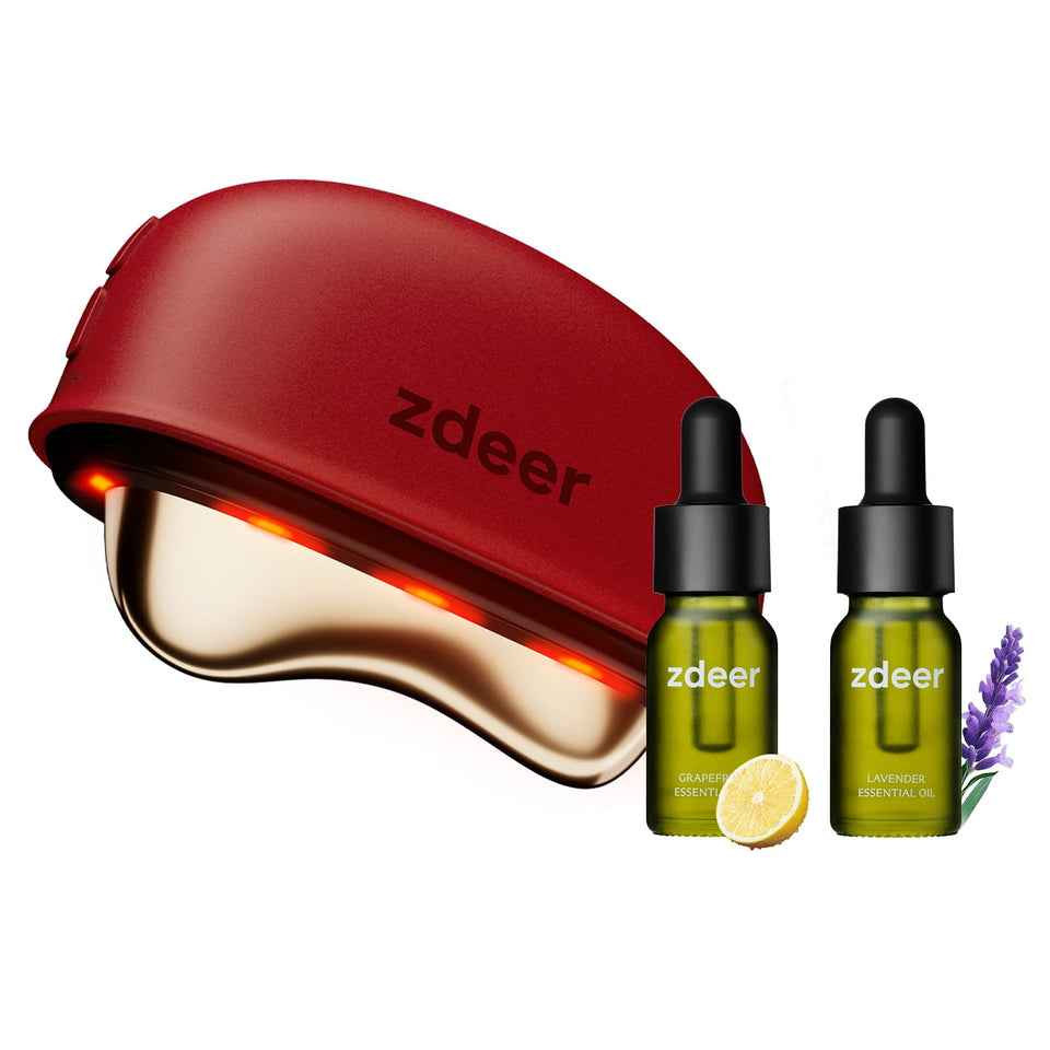 ZDEER electric gua sha face and neck massager glides smoothly for a spa-like routine.
