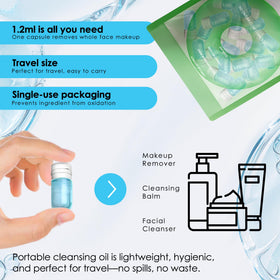 Zdiwond dispensing action demonstrates single-use cleansing efficiency.