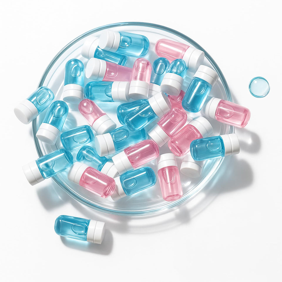 Zdiwond rosehip capsule for gentle makeup removal on the go.