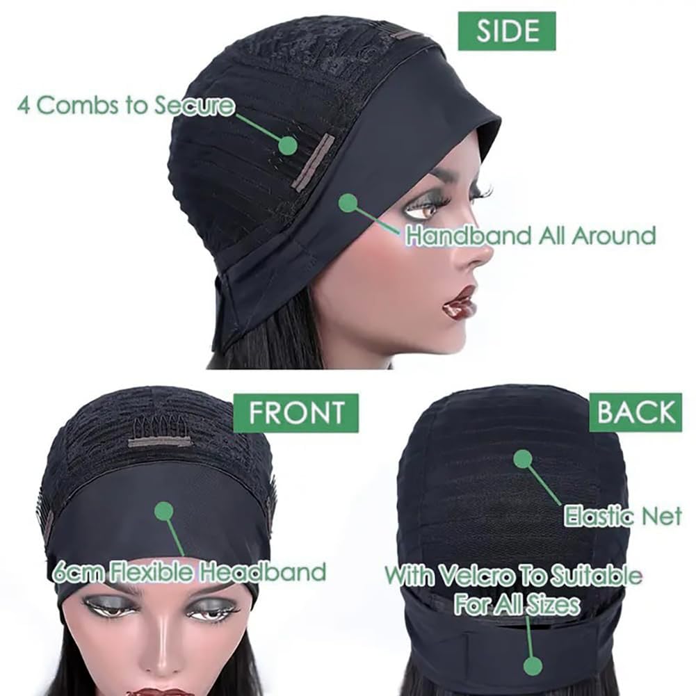 Zealady headband wig close-up demonstrates unprocessed Brazilian texture and shine
