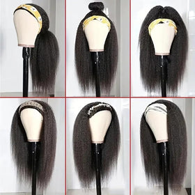Zealady headband wig protective style with no leave-out for busy days