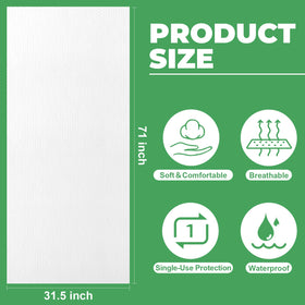 Zeefpod premium non-woven fabric sheets feel soft and breathable on skin.