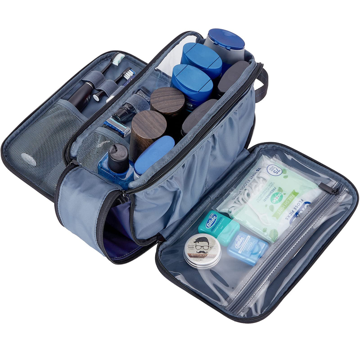 ZEEMO double-side full-open design allows easy sorting of items.