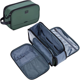 ZEEMO travel toiletry bag front view showing sturdy build and spacious capacity