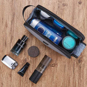 ZEEMO travel toiletry bag grey aesthetic suits gym and trips