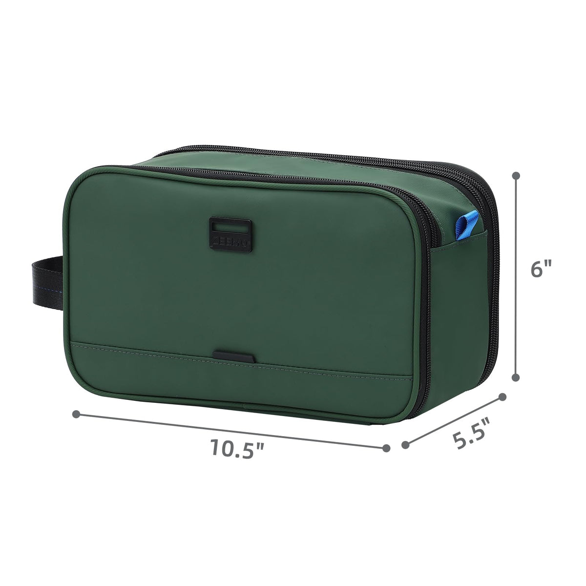ZEEMO magnetic top closure and sturdy zippers for easy access