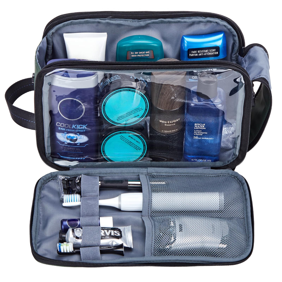 ZEEMO bag see-through compartment for quick item checks