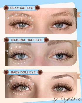 Zegaine lower lash clusters paired with upper clusters for complete look.