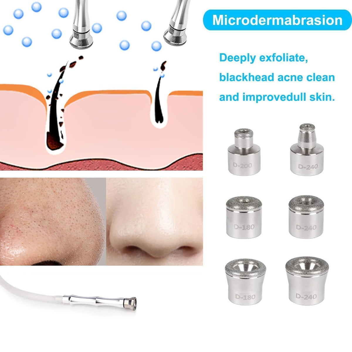 ZEIZOMZER face exfoliation in action on the cheek