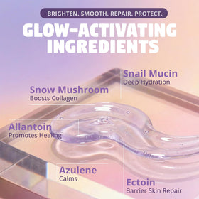 Application concept for Zen Dew Star Light snail serum in daily routine.