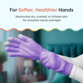 ZenToes gloves showing jojoba and olive oil infusion for skin softness