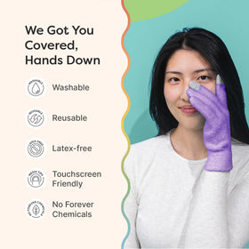 ZenToes latex-free moisturizing gloves for safe night wear