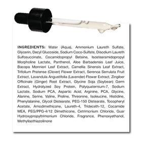 Zenagen Densifying Serum shows watery texture for all hair types.