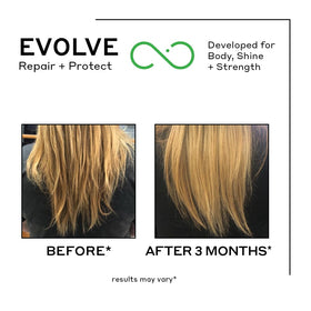 Zenagen Evolve Repair lather cleansing with gentle amino acids for damaged hair