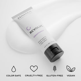 Zenagen Revolve ingredient label close-up, plant-based nutraceutical formula.