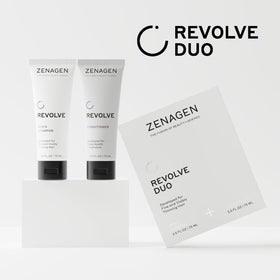 Zenagen Revolve shampoo bottle, lightweight wash designed for fine hair.