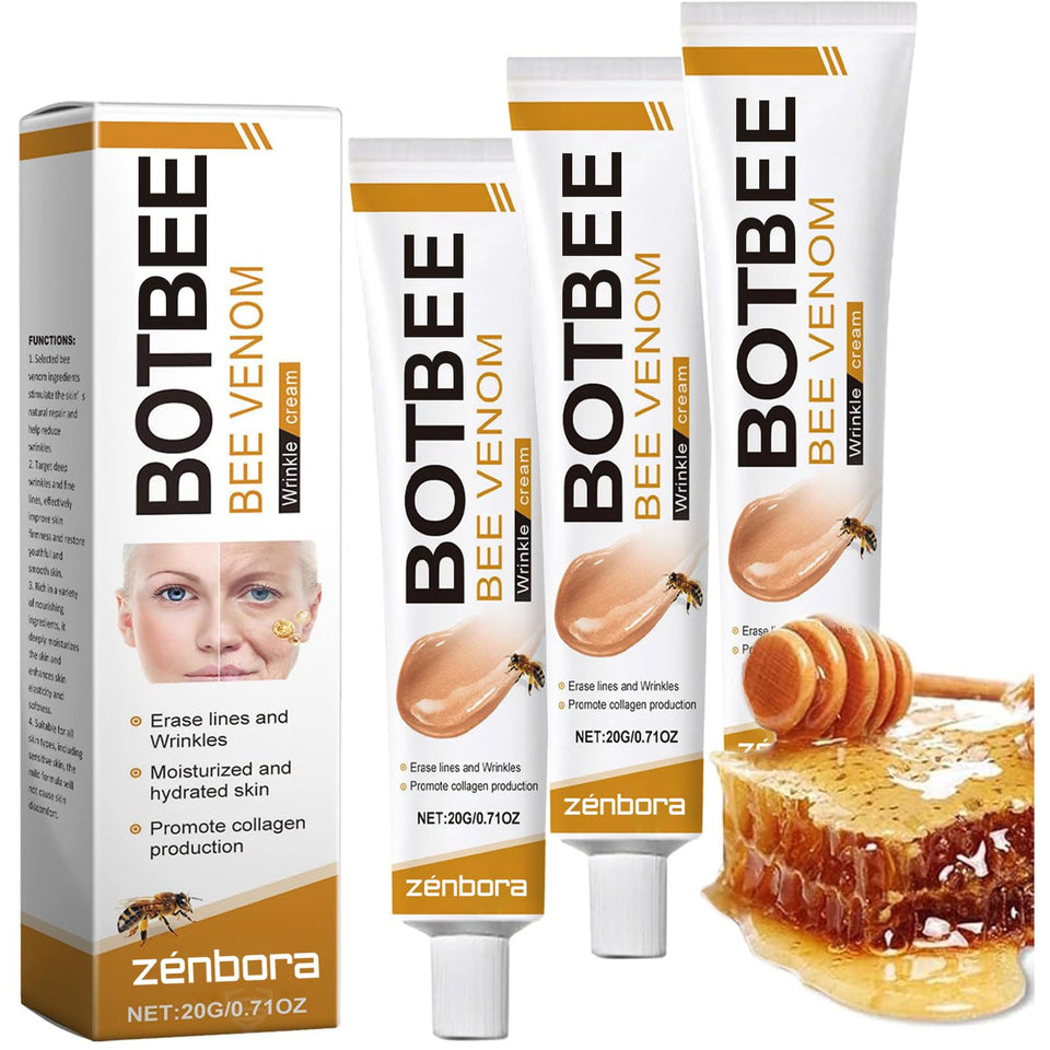 Zenbora Bee Venom Serum bottle showing lifting action for firmer skin.