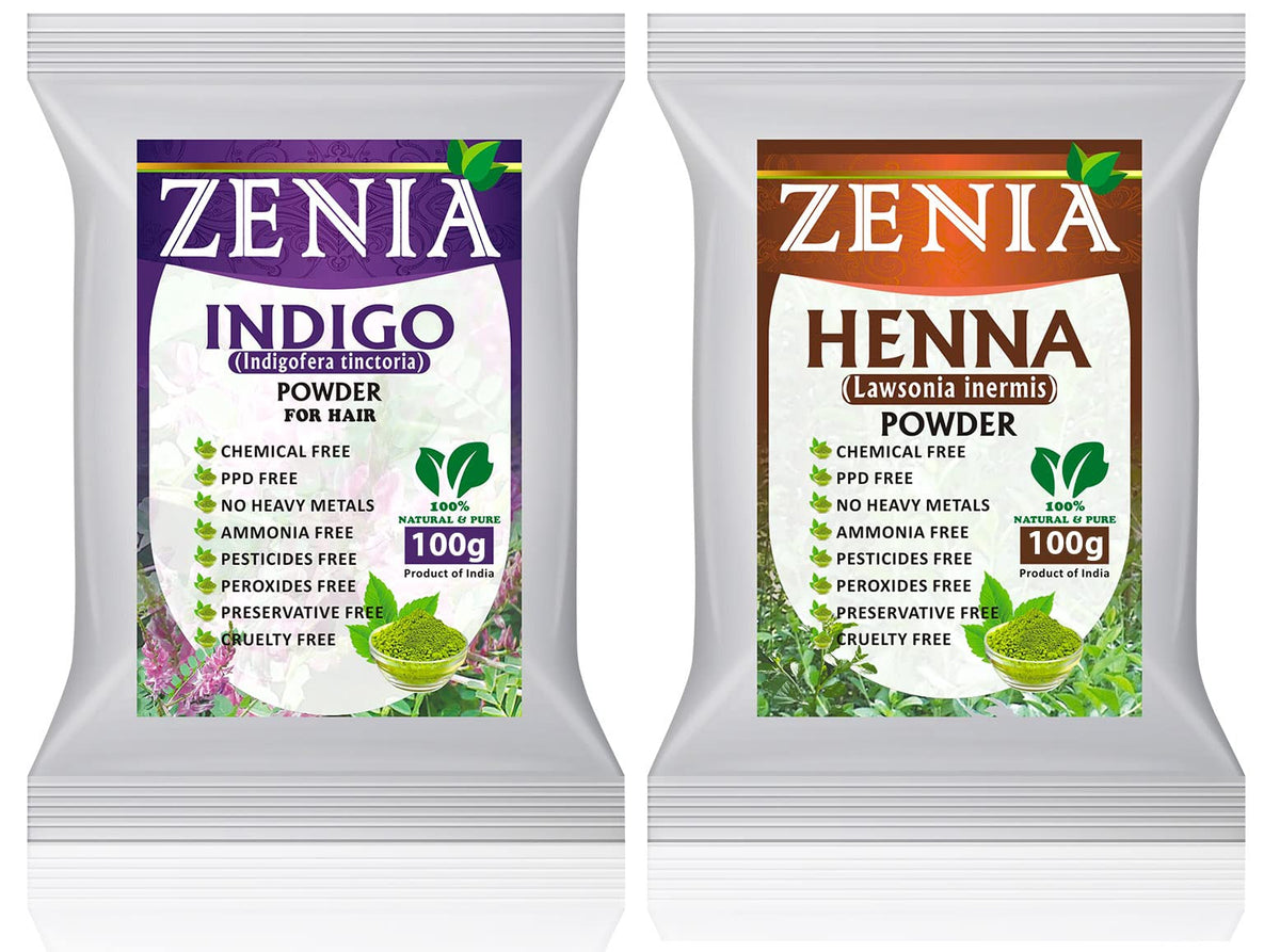 Zenia henna powder 100g pack for natural color options