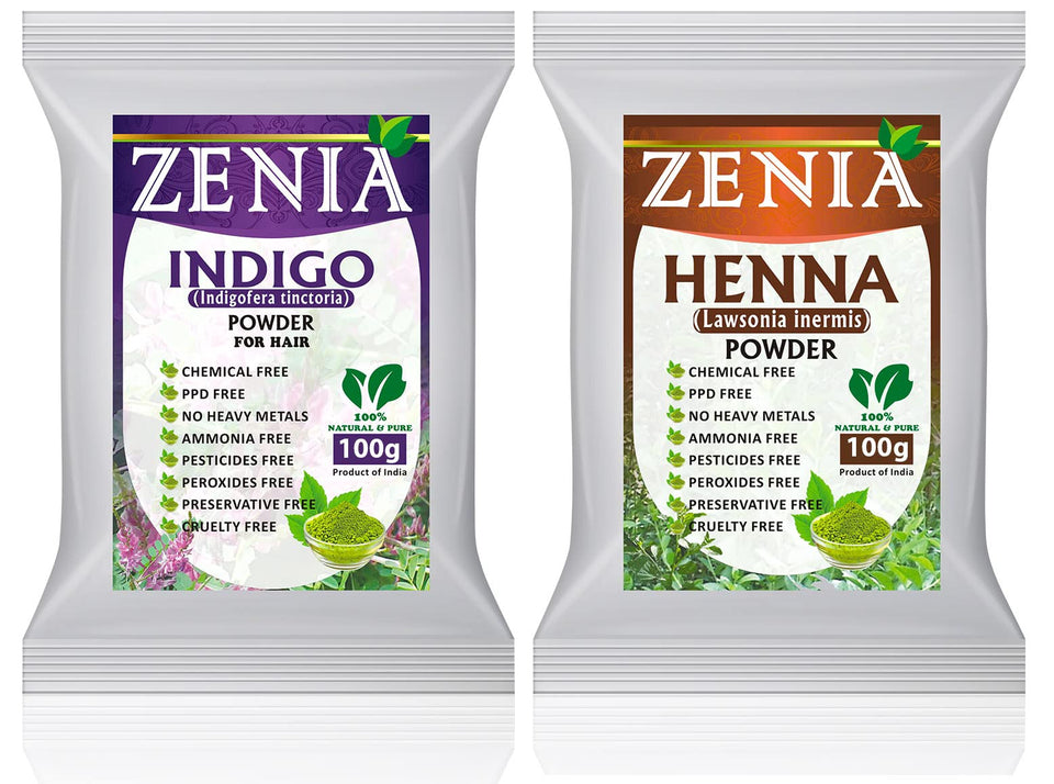 Zenia henna powder 100g pack for natural color options
