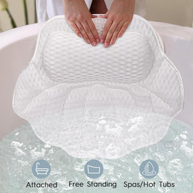 ZenithShine bath pillow 4D air mesh dries quickly after use.