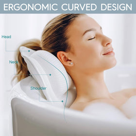 ZenithShine bath pillow offers spa-like comfort with quick drying.