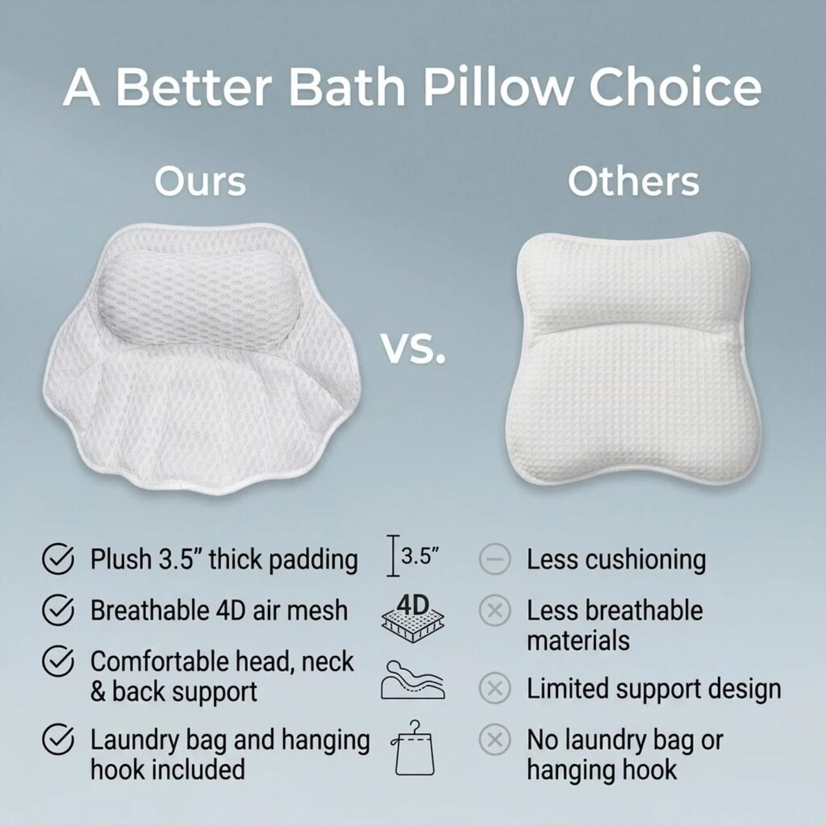 ZenithShine bath pillow is machine washable for easy care.