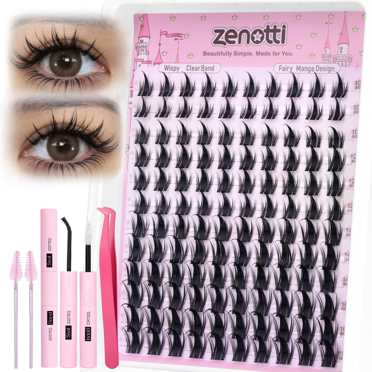 Zenotti 2-in-1 lash bond and seal system for long-lasting hold