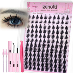 Zenotti Manga Lash Clusters Kit anime lashes 10-16mm for a natural wispy look
