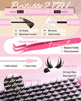 Zenotti soft synthetic lashes offer comfortable all-day wear