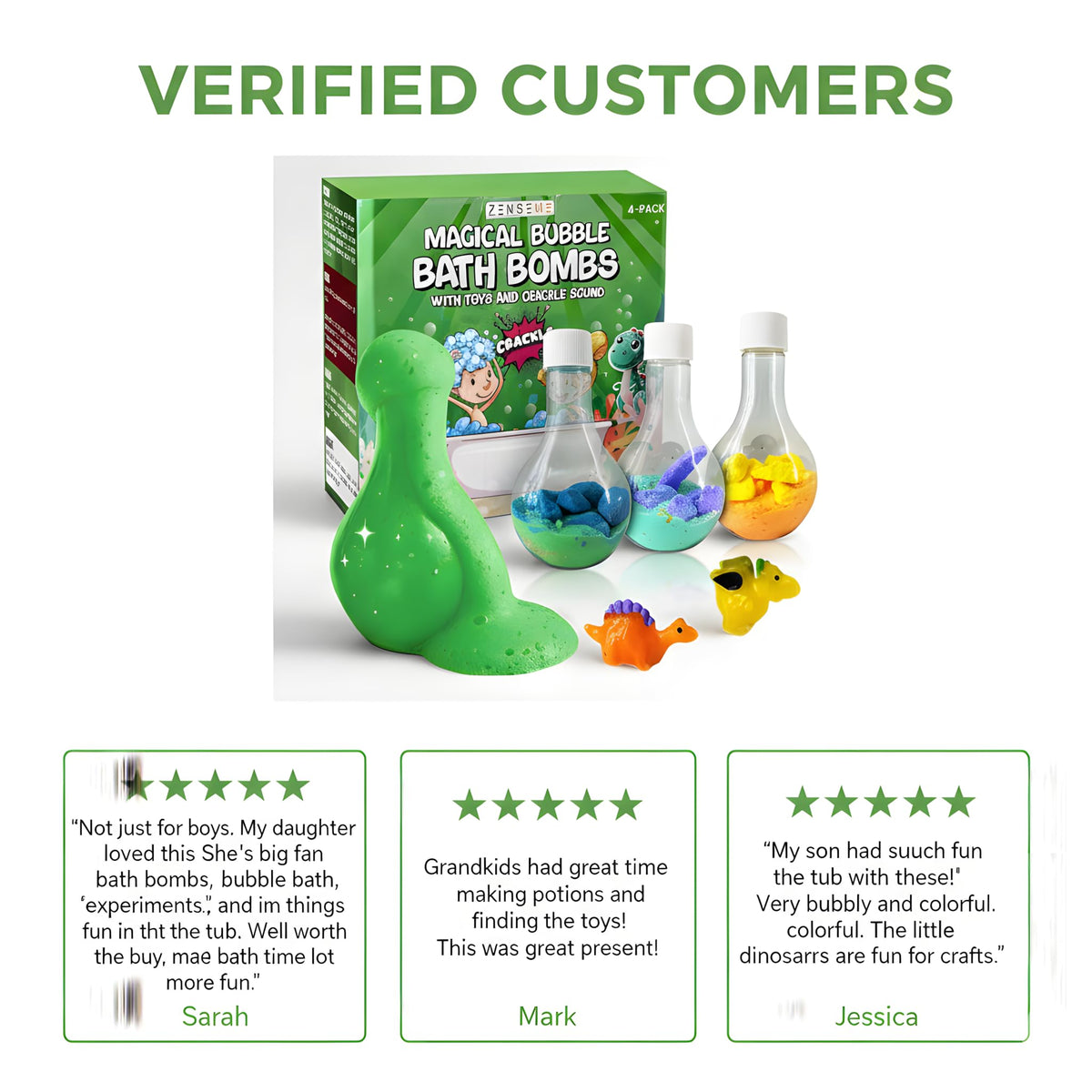 ZenseMe bath bombs include an exclusive kids' eBook.