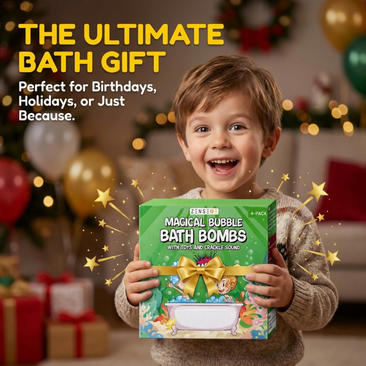 ZenseMe four-pack gift set for creative bathtime fun.