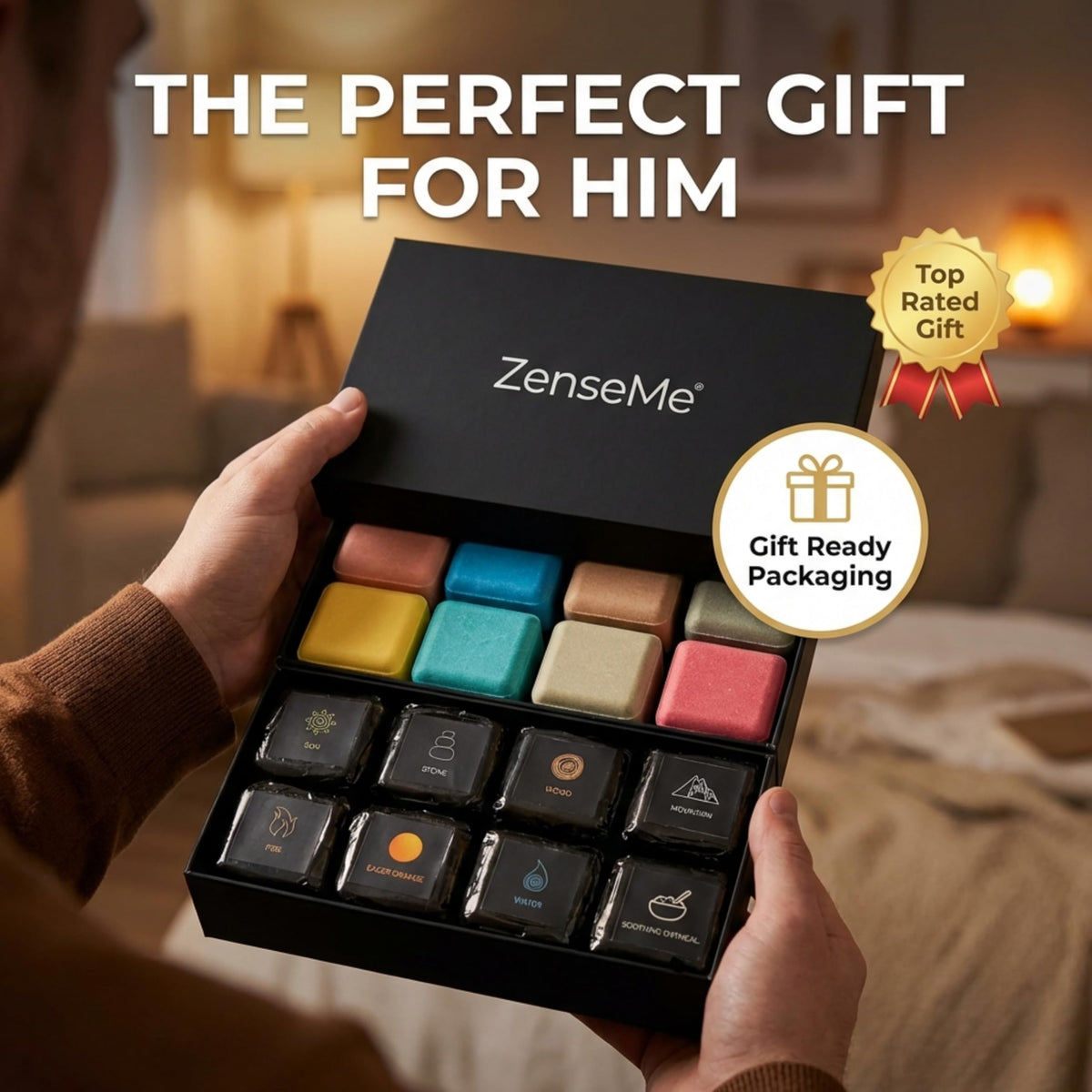 ZenseMe green tea scent bath bomb for a soothing, spa-like soak.
