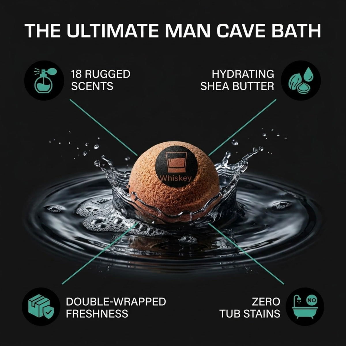 ZenseMe oatmeal bath bomb for gentle skin hydration and comfort