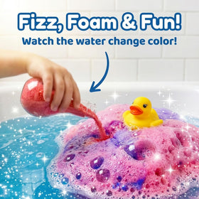 ZenseMe four-pack bath bombs gift-set with surprises for kids.
