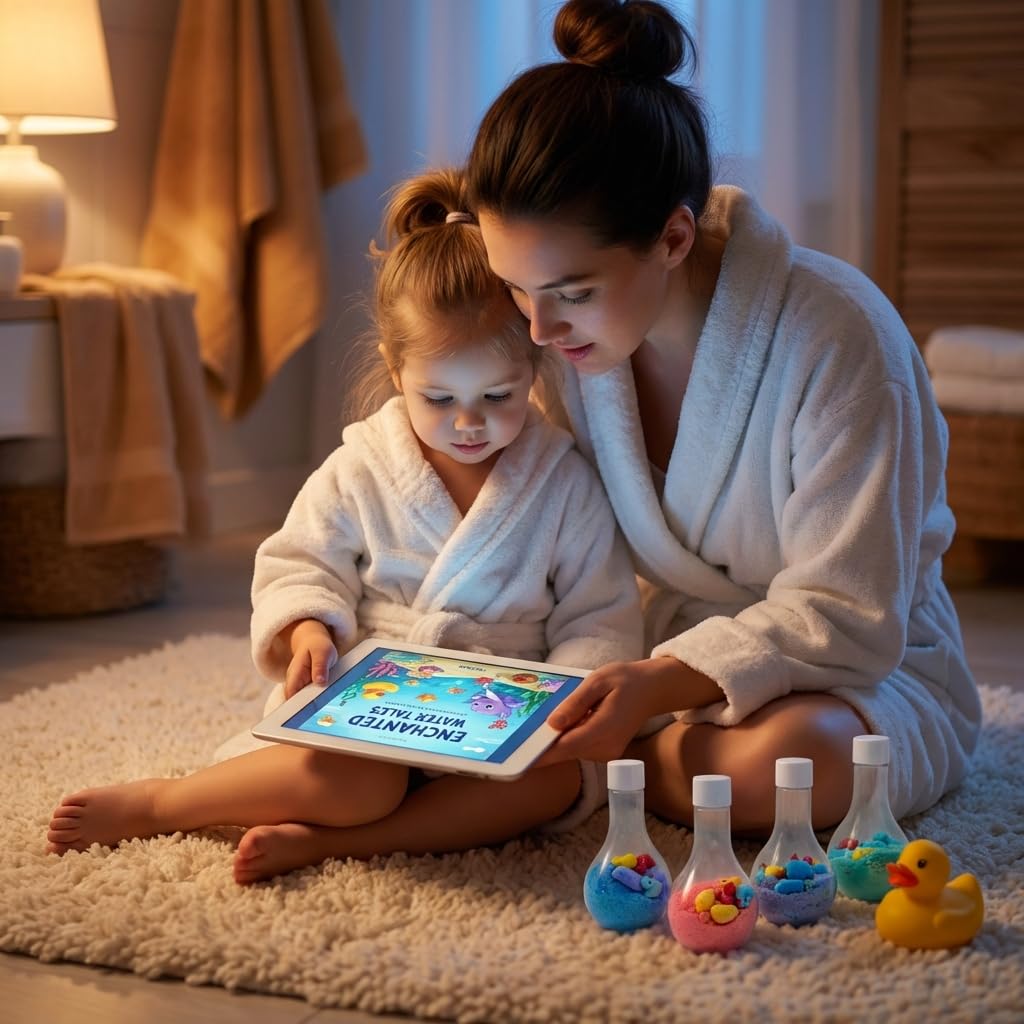 ZenseMe stain-free tub after bath time with easy cleanup.