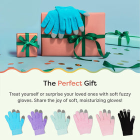 ZenToes night routine with gloves promoting smooth skin.