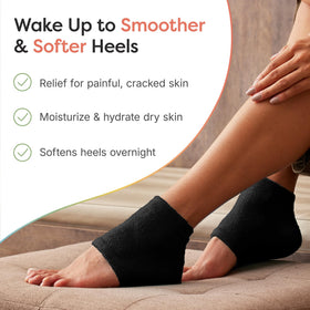 ZenToes gel interior on heel inset demonstrates nourishing oils for skin.
