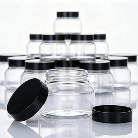 Zentriqlla clear sample jar with wide mouth for easy scooping