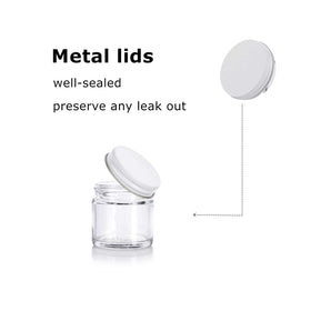 Zentriqlla 2oz jar with leakproof design for travel sauces and balms.