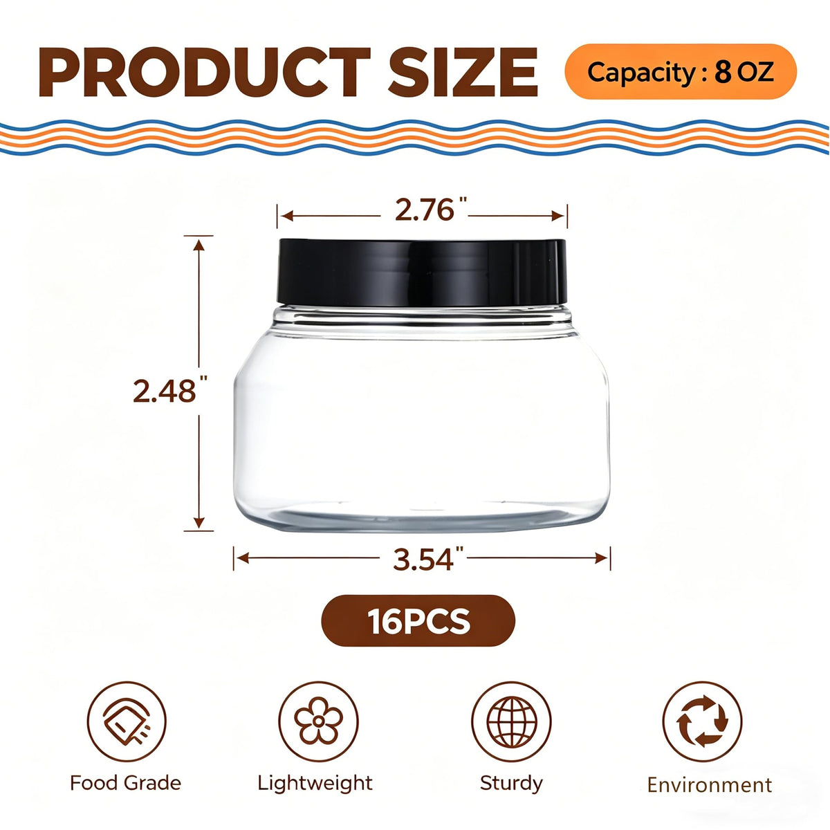 Zentriqlla BPA-free PET jar keeps cosmetics safe and clearly visible