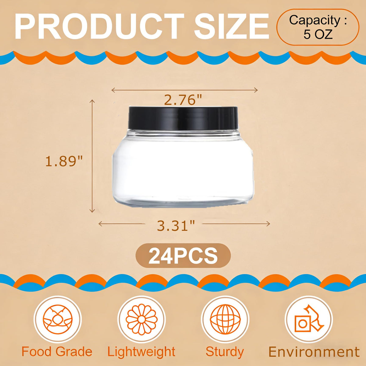 Zentriqlla clear body scrub containers show contents at a glance.