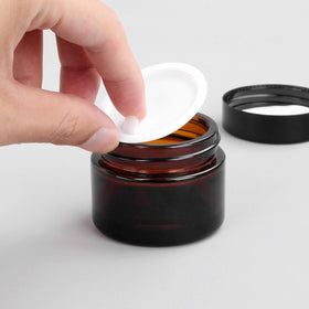 Zentriqlla cosmetics storage jar for creams, serums, and balms.