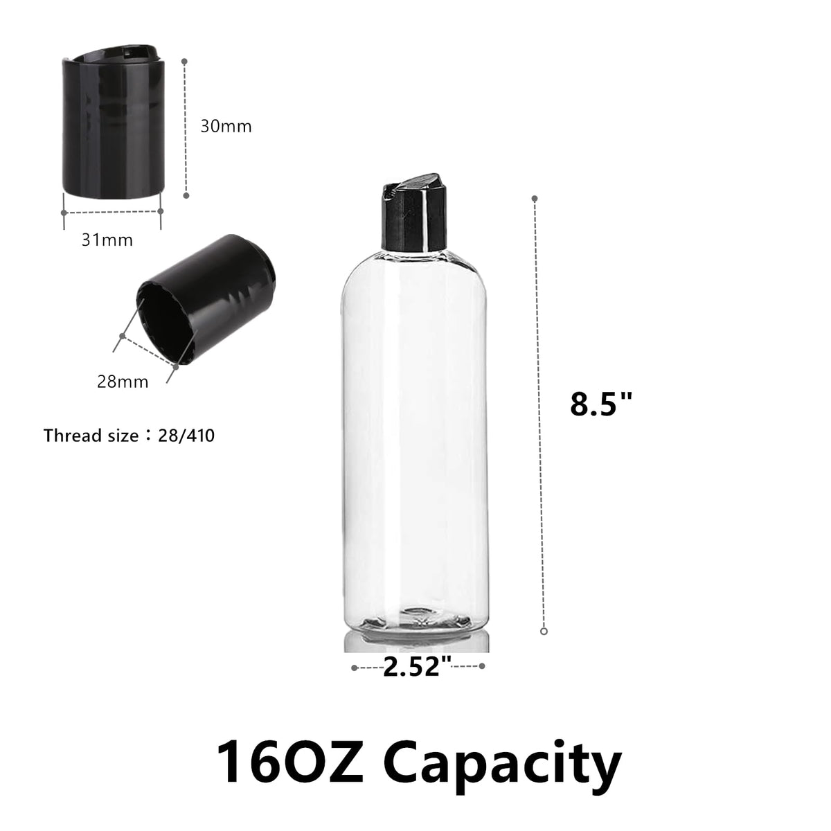 Zentriqlla disc-top cap bottle showing controlled dispensing.