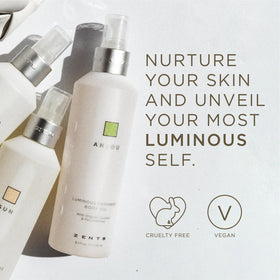 ZENTS eco-friendly packaging and vegan formula support a clean beauty routine.