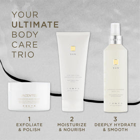 ZENTS Luminous Cashmere Body Oil uses sunflower and safflower oils to improve texture.