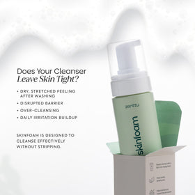 Zenttu Centella Cleansing Foam in morning and night routine context.